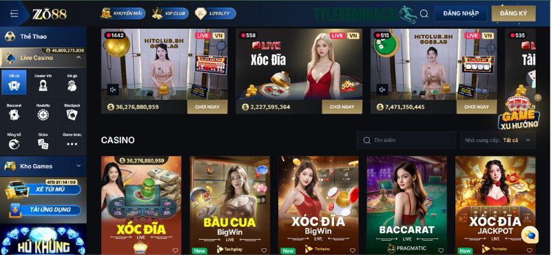 Đánh giá kho game giải trí của ZO88