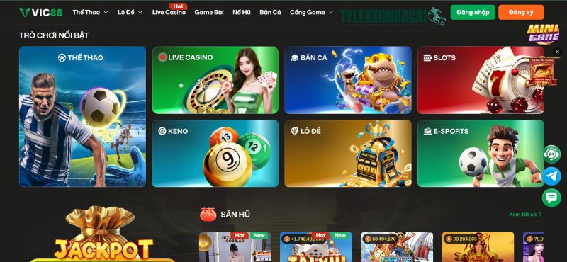 Kho game đa dạng của VIC88