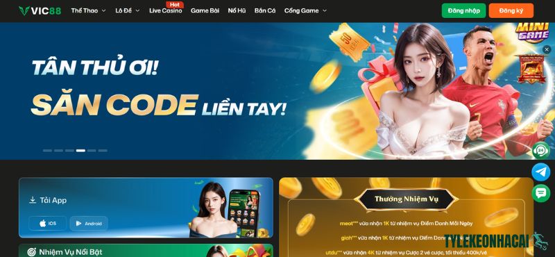 VIC88 là một trong những sân chơi trực tuyến uy tín và chất lượng hàng đầu trên thị trường
